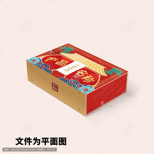 国潮风礼品包设计模板下载 包装设计素材下的礼盒包装设计模板