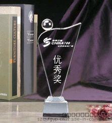 深圳礼品厂家 定制专属活动比赛水晶奖杯摆件